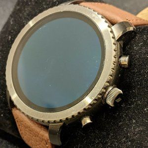 Fossil Q Explorist Gen 3 45mm Smoke Stainless Steel Smartwatch - FTW4001 DW4A